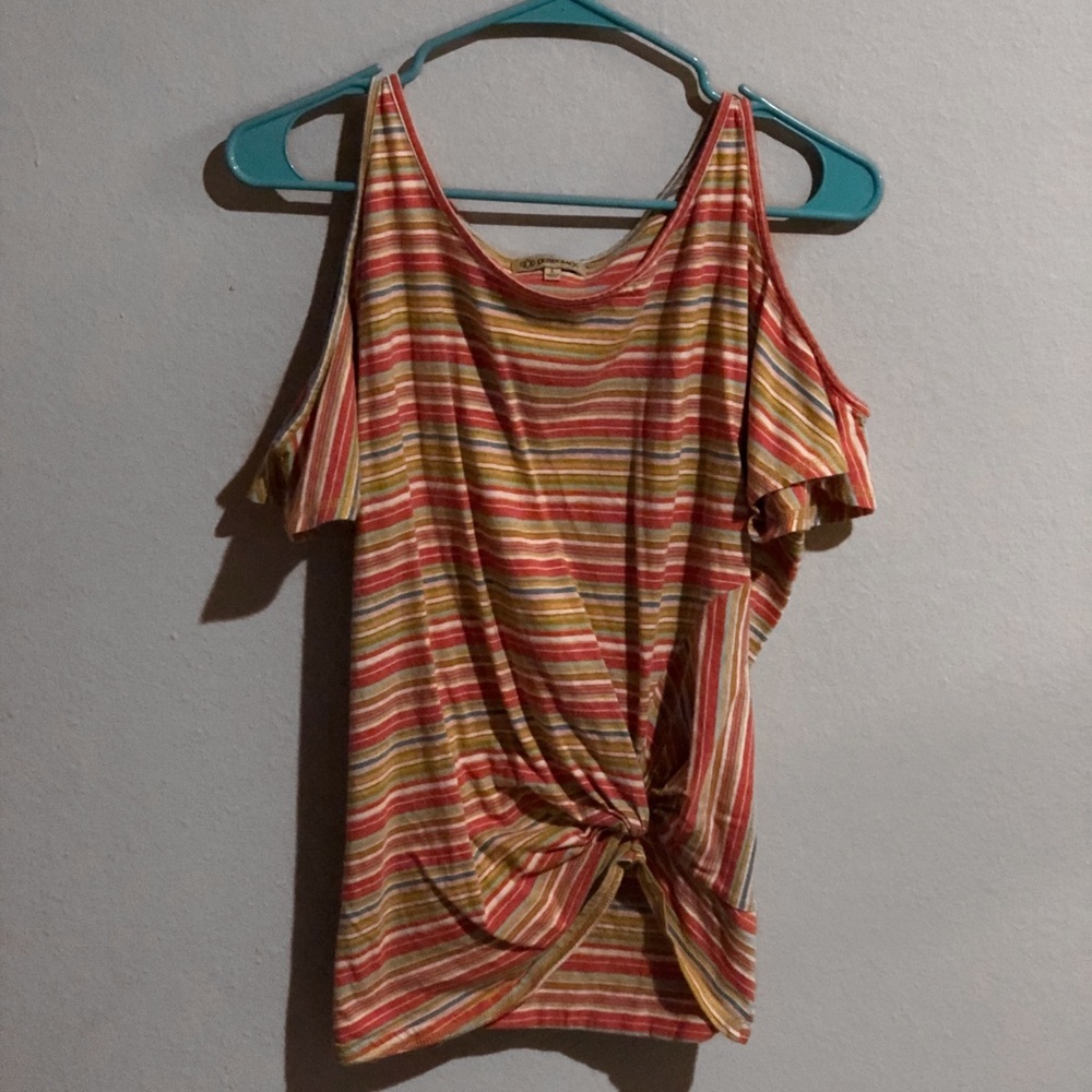 striped off the shoulder